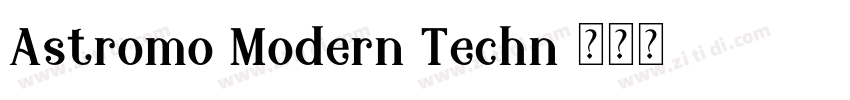 Astromo Modern Techn字体转换